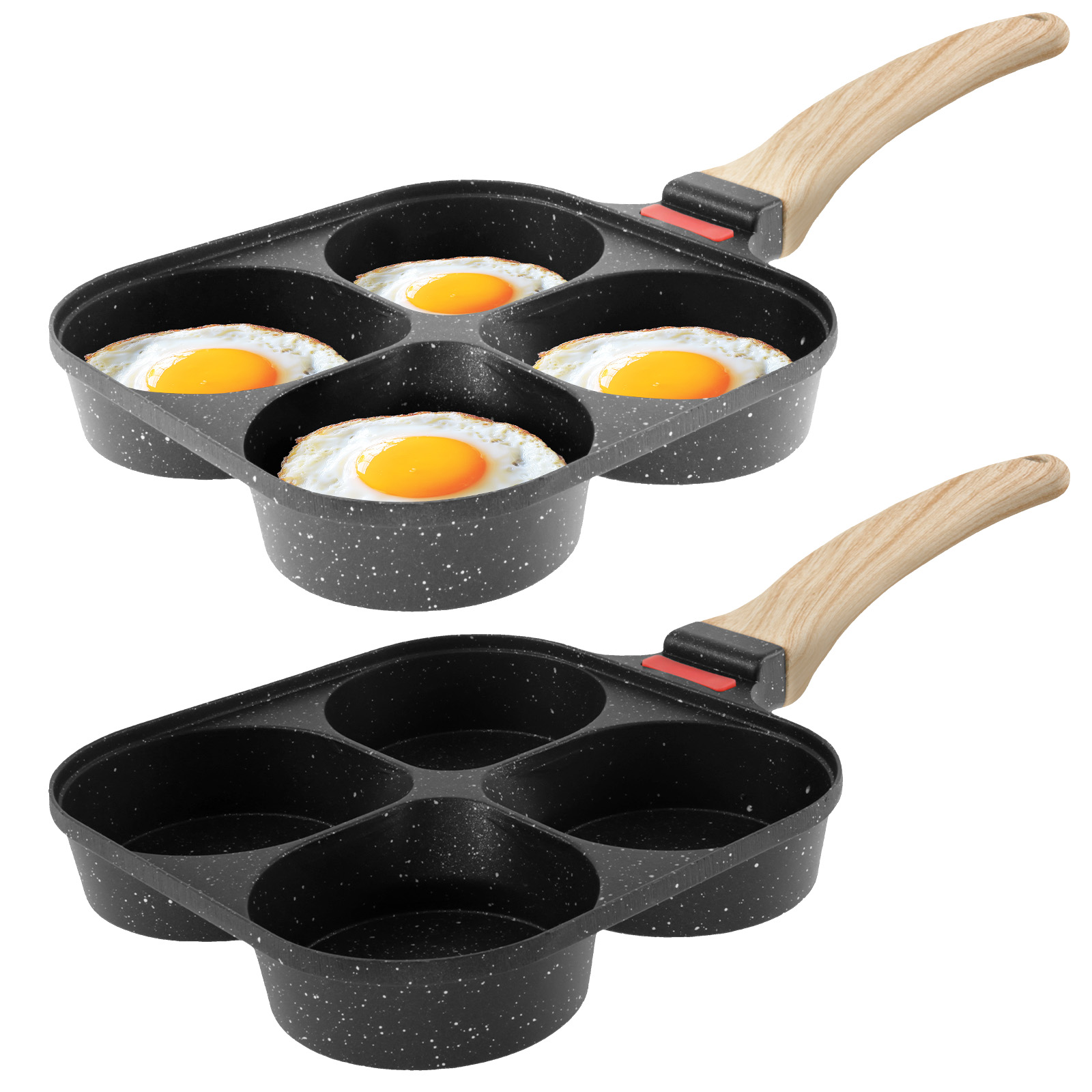 Egg Waffle Pan - 계란 프라이팬 논스틱 팬케이크 팬 4구