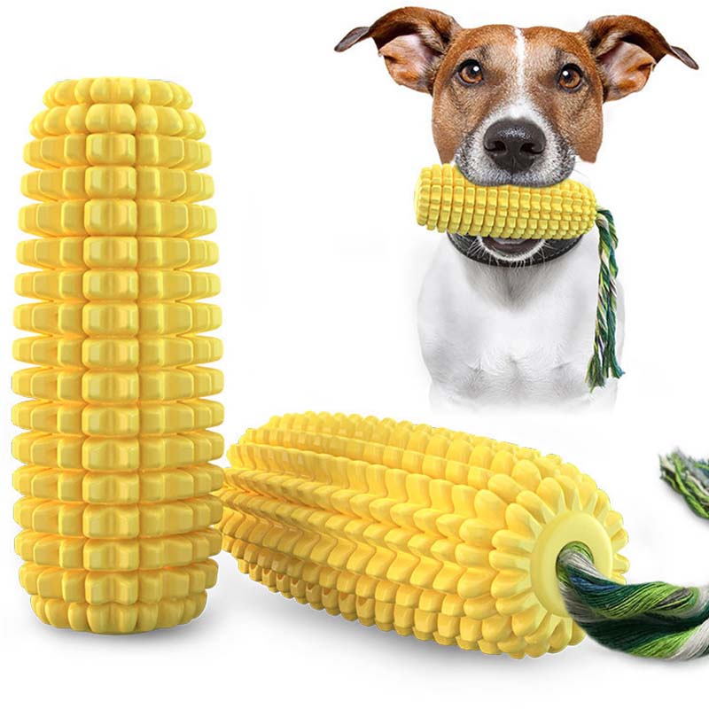 Corn Dog Stick - 옥수수 모양 삑삑이 강아지 장난감 내구성
