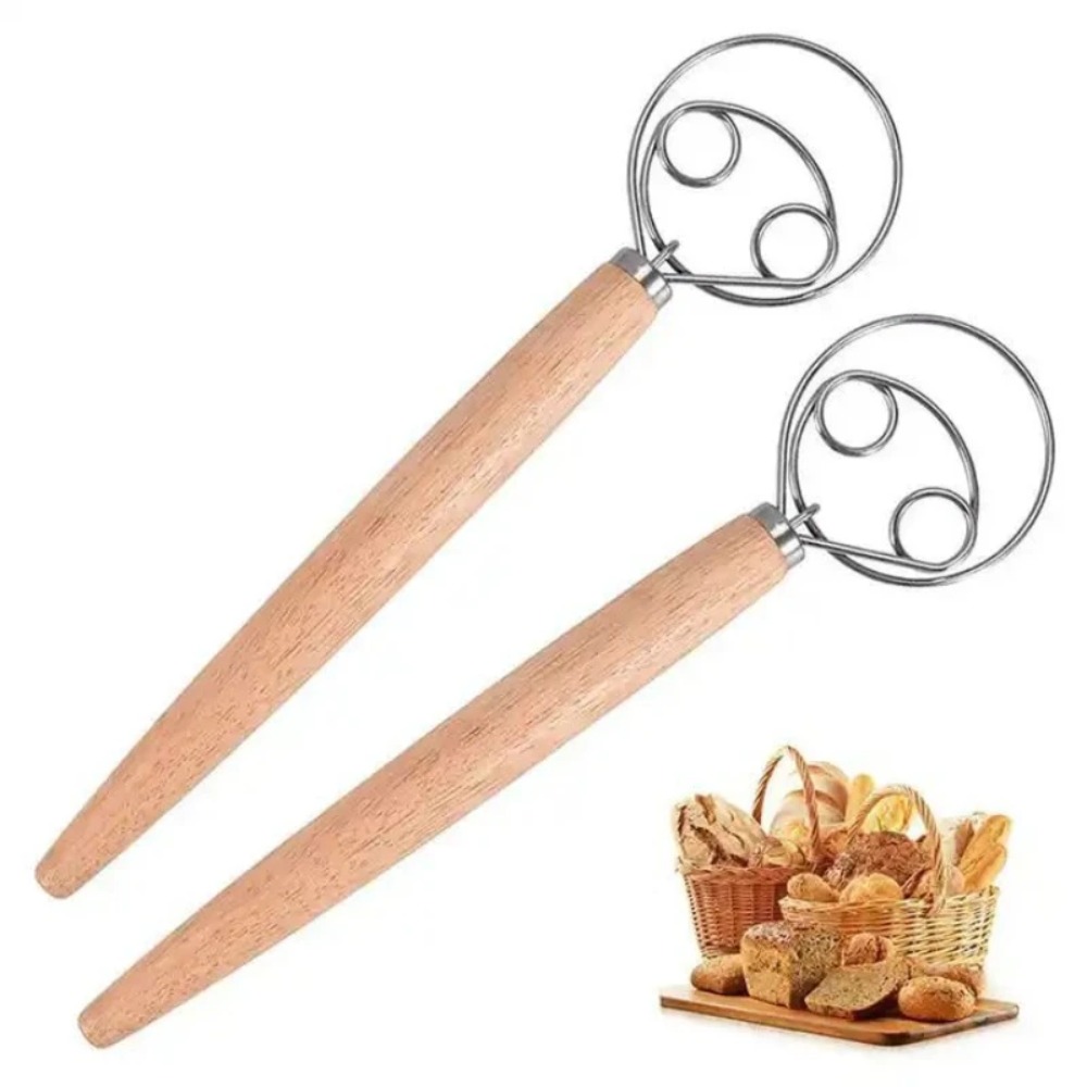 Danish Pancake Pan - 플라스틱 손잡이가 있는 덴마크 반죽 거품기