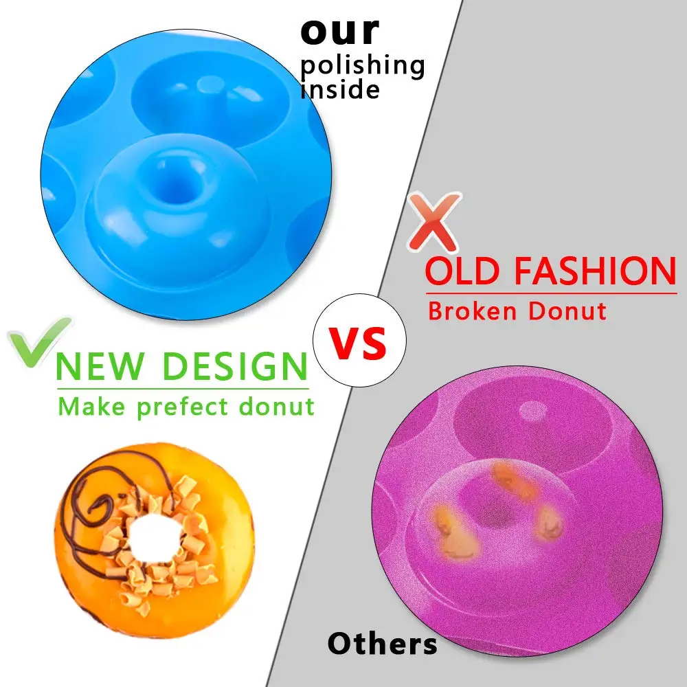 6 구멍 실리콘 도넛 금형 베이킹 팬 비 스틱 베이킹  - Donut Mold Silicone 리뷰 및 가격