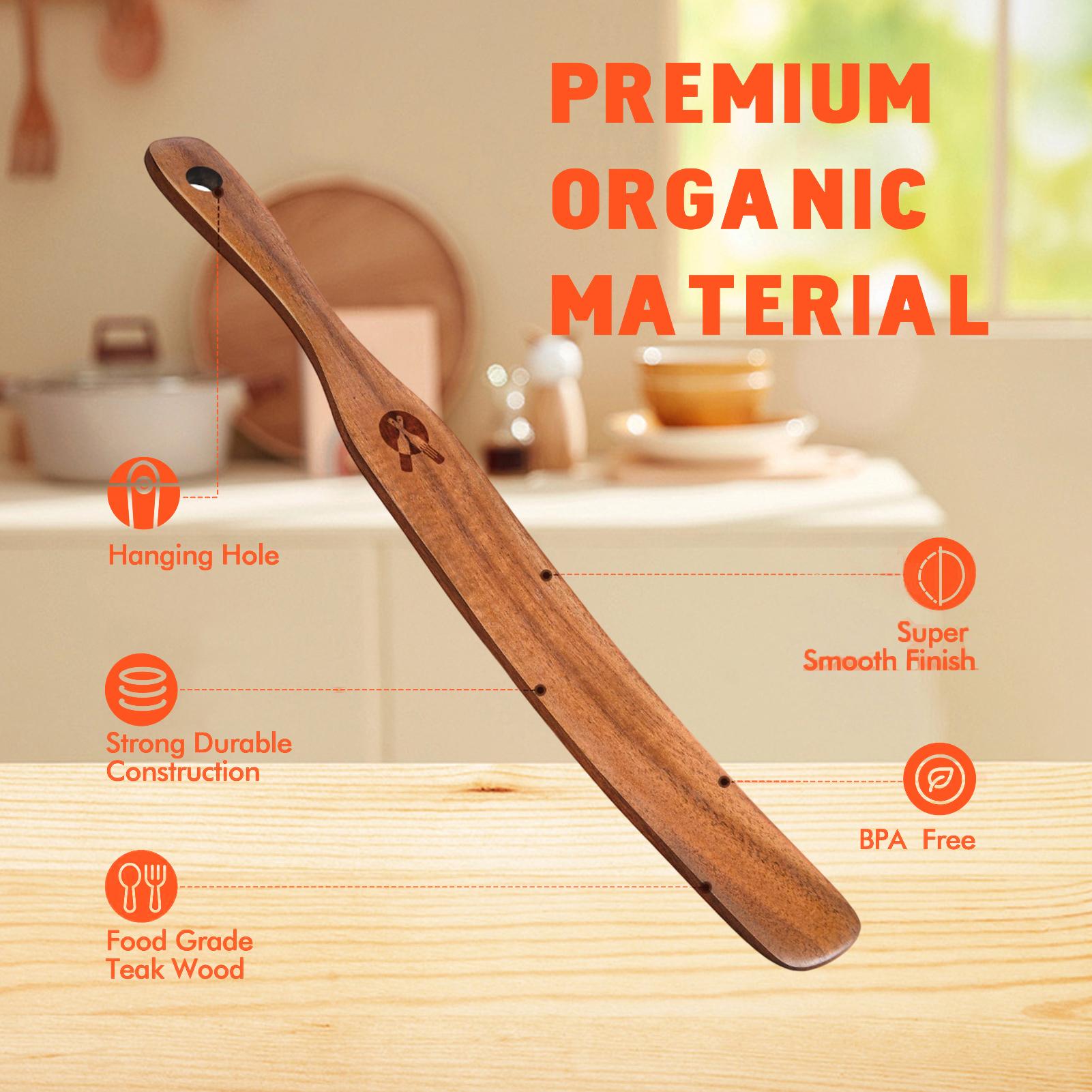 나무 젓가락, 좁은 병 스크레이퍼, 나무 주걱, 스푼, - Okonomiyaki Spatula 리뷰 및 가격