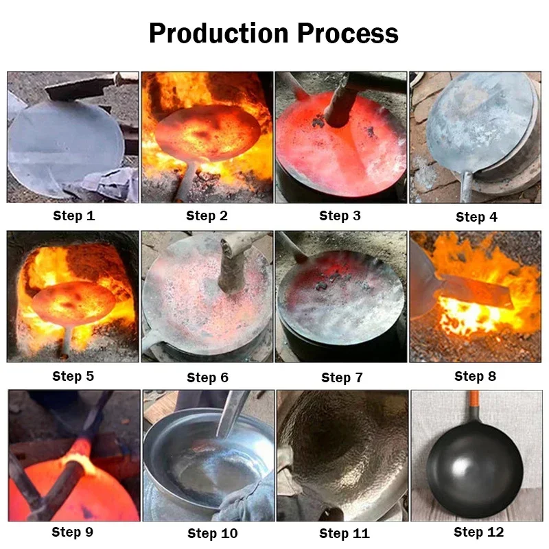 전통 수제 철 웍, 진짜 망치로 두른 웍, 전통 탄소강 - Cast Iron Corn 리뷰 및 가격