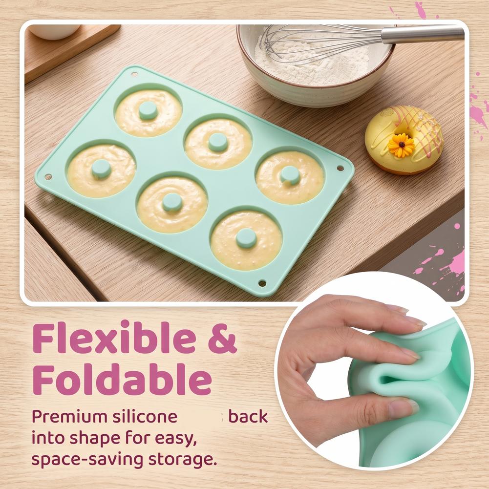 1PC 실리콘 도넛 몰드 베이킹 도구 케이크 초콜릿 라 - Donut Mold Silicone 리뷰 및 가격