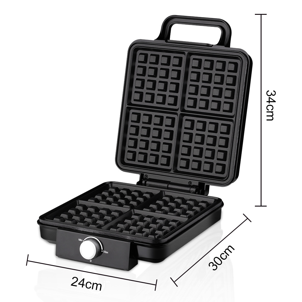 4 슬라이스 벨기에 와플 메이커 1500W 이중 가열  - Egg Waffle Pan 리뷰 및 가격