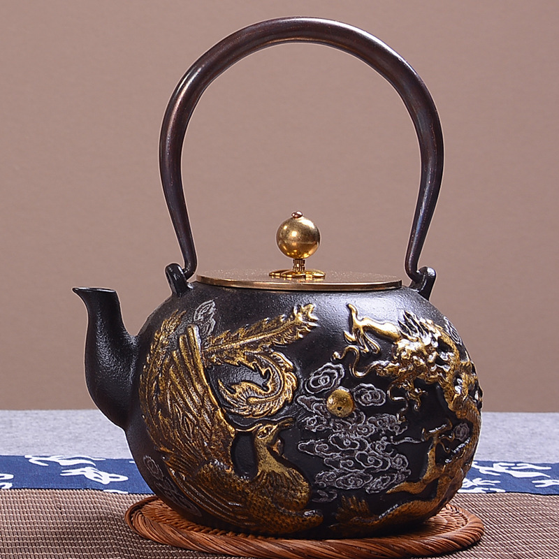 1.4 일본 차 주전자 절묘한 매화와 대나무 페인트 시 - Cast Iron Corn 리뷰 및 가격