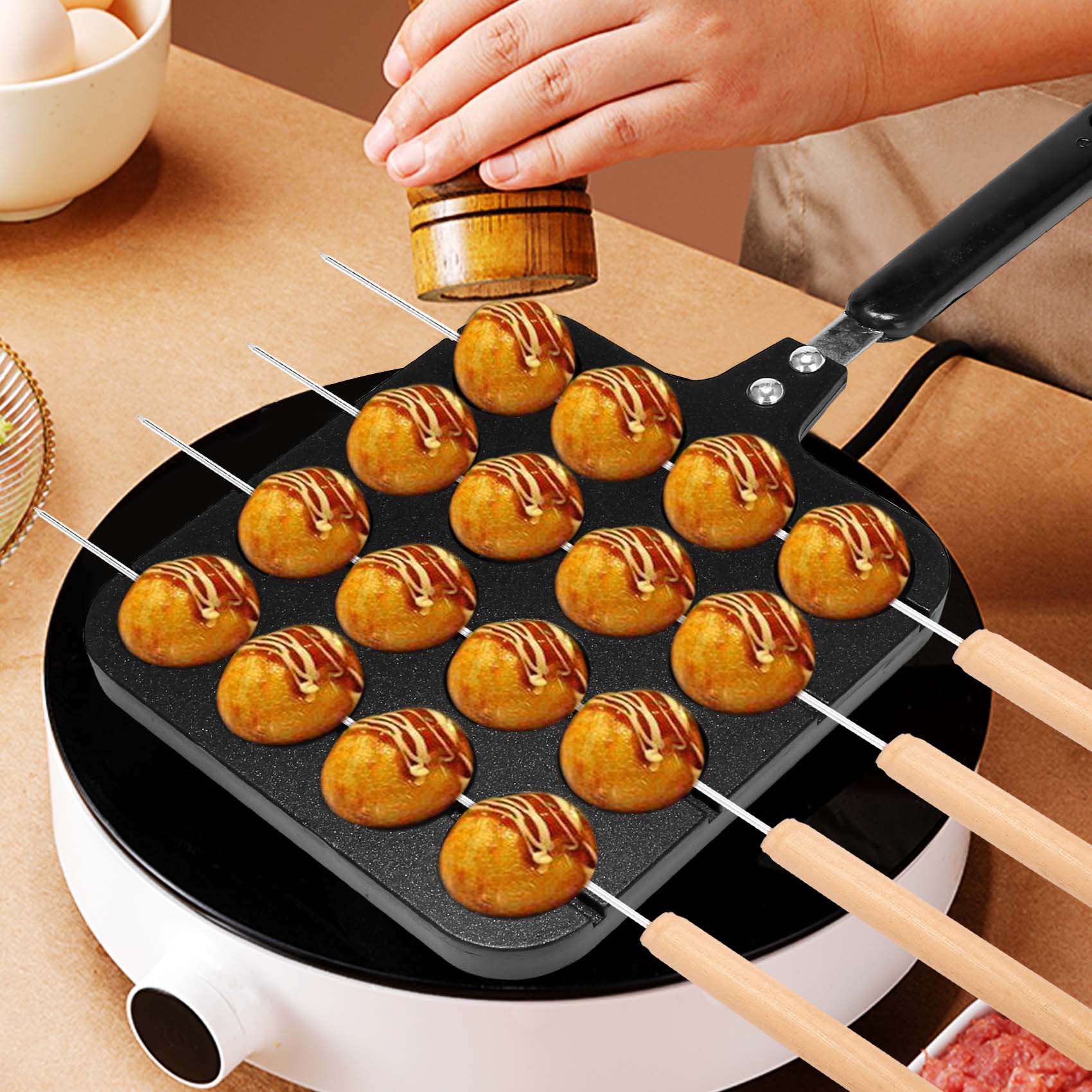F-T 16구 알루미늄 타코야키 메이커 그릴 팬 문어볼 - Takoyaki Grill Plate 리뷰 및 가격