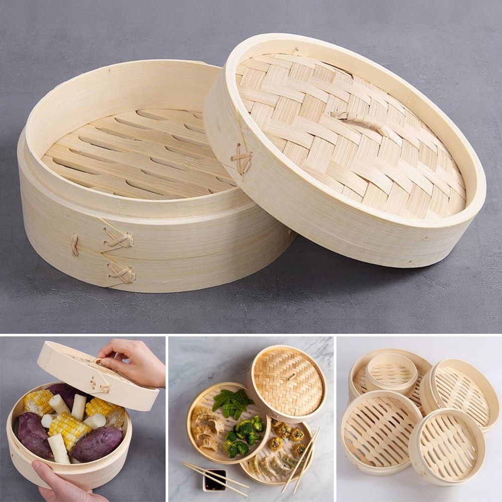 중국 스티머 대나무 스티머, 뚜껑이 달린 만두 찜기,  - Bao Steamer Bamboo 리뷰 및 가격