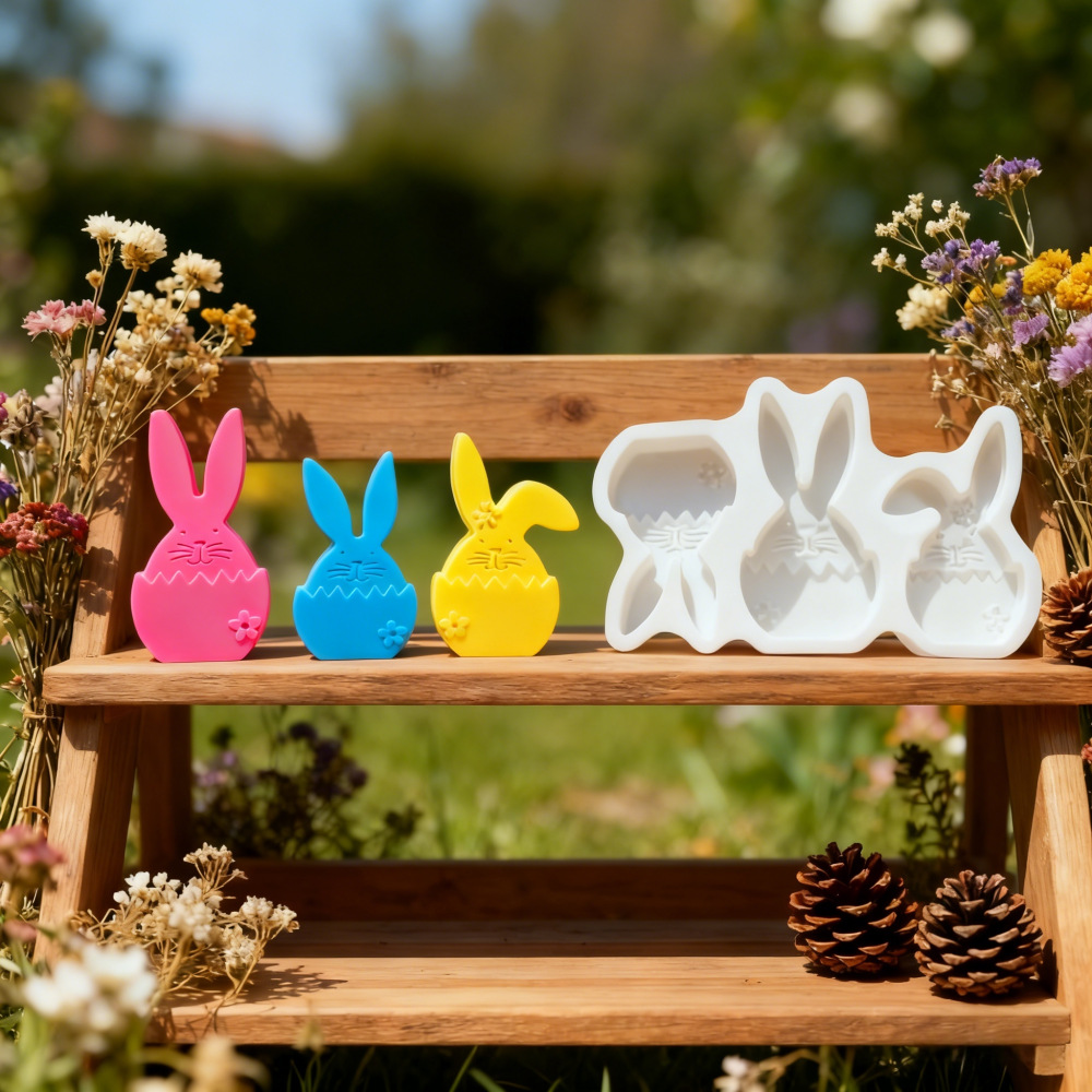 DIY 부활절 장식 레진 토끼 실리콘 몰드 울타리 토끼 - Bunny Cake Mold 리뷰 및 가격
