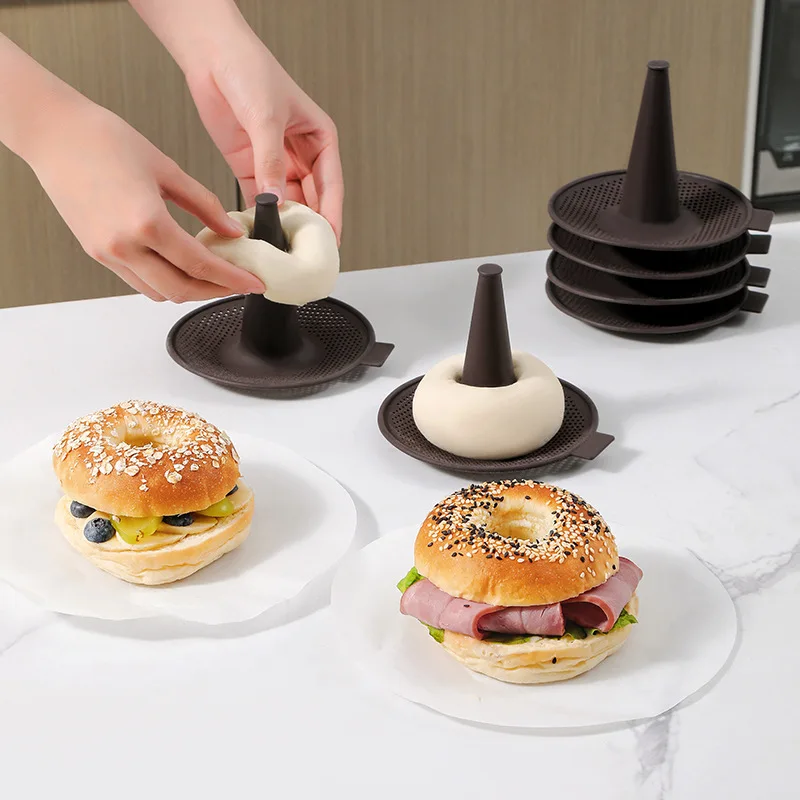 6Pcs 베이글 도구 실리콘 몰드 세트 원추형 베이킹  - Donut Mold Silicone 리뷰 및 가격