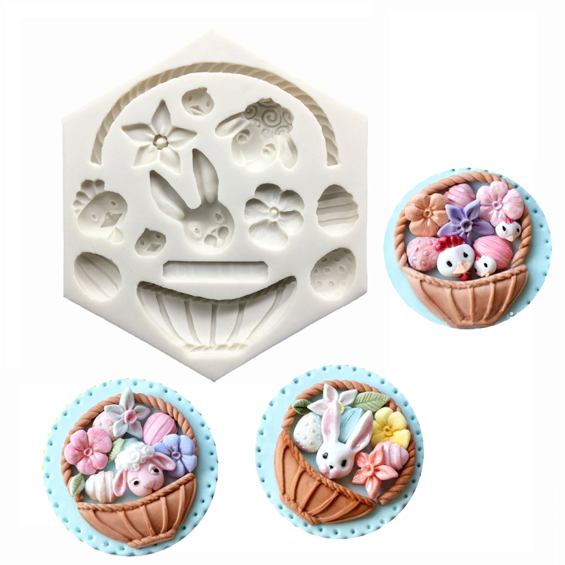 부활절 토끼 실리콘 몰드 퐁당 케이크 장식 도구 캔디  - Bunny Cake Mold 리뷰 및 가격